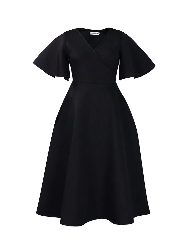 Wmstar Dresses for Women V Neck Elegant Fashion Party Maxi Dress New in Summer Fashion Clothes Wholesale Dropshipping S-3XL