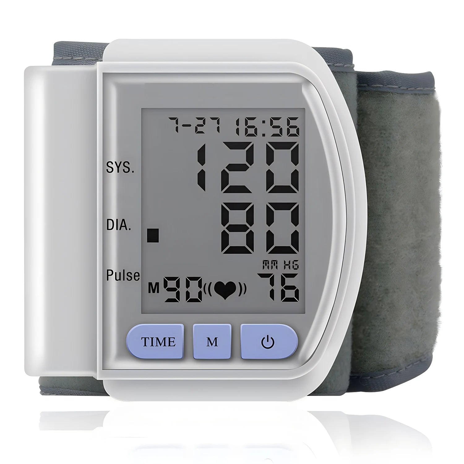 Medical Digital LCD Wrist Automatic Blood Pressure Monitor sphygmomanometer PR Heart Beat Rate Pulse Mete Tonometer Health Care