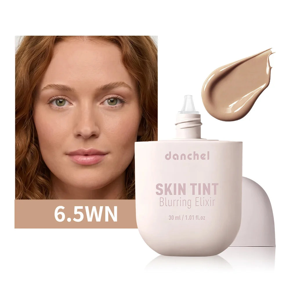 Tidesmit Skin Tint Blurring Elixir Foundation texture close-up showing hydrating full coverage for all skin tones