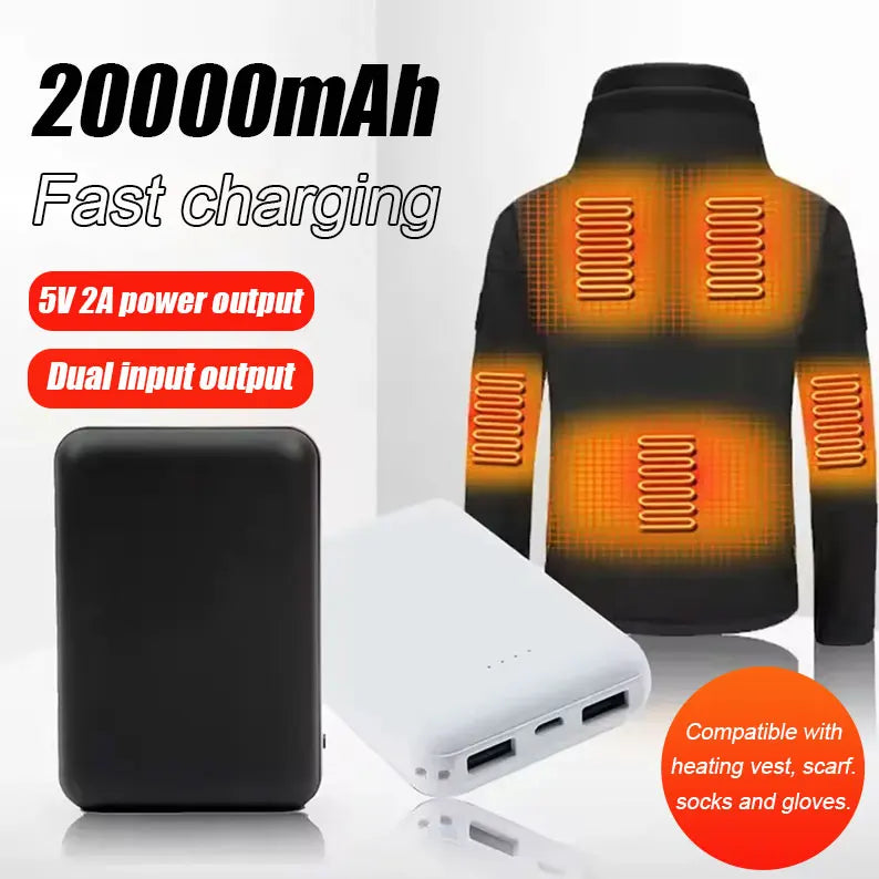 20000mAh Fast Charging Power Bank for Heated Apparel - Tidesmit Tidesmit