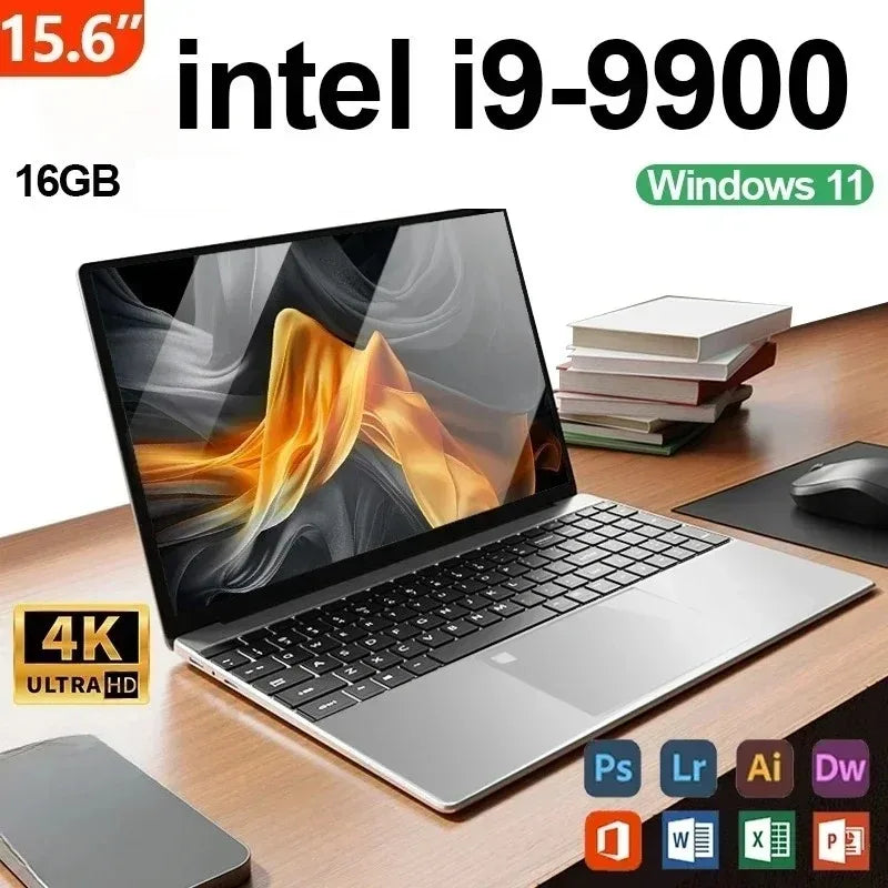 NEW LENO 15.6"Ultra Gaming Laptop Windows 11 Pro Intel Core i9-9900,16GB RAM 1TB SSD Portable Business Notebook 2026