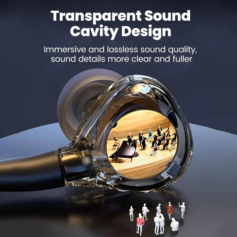 HiFi Wired Headphones with Microphone and Deep Bass by Tidesmit Tidesmit