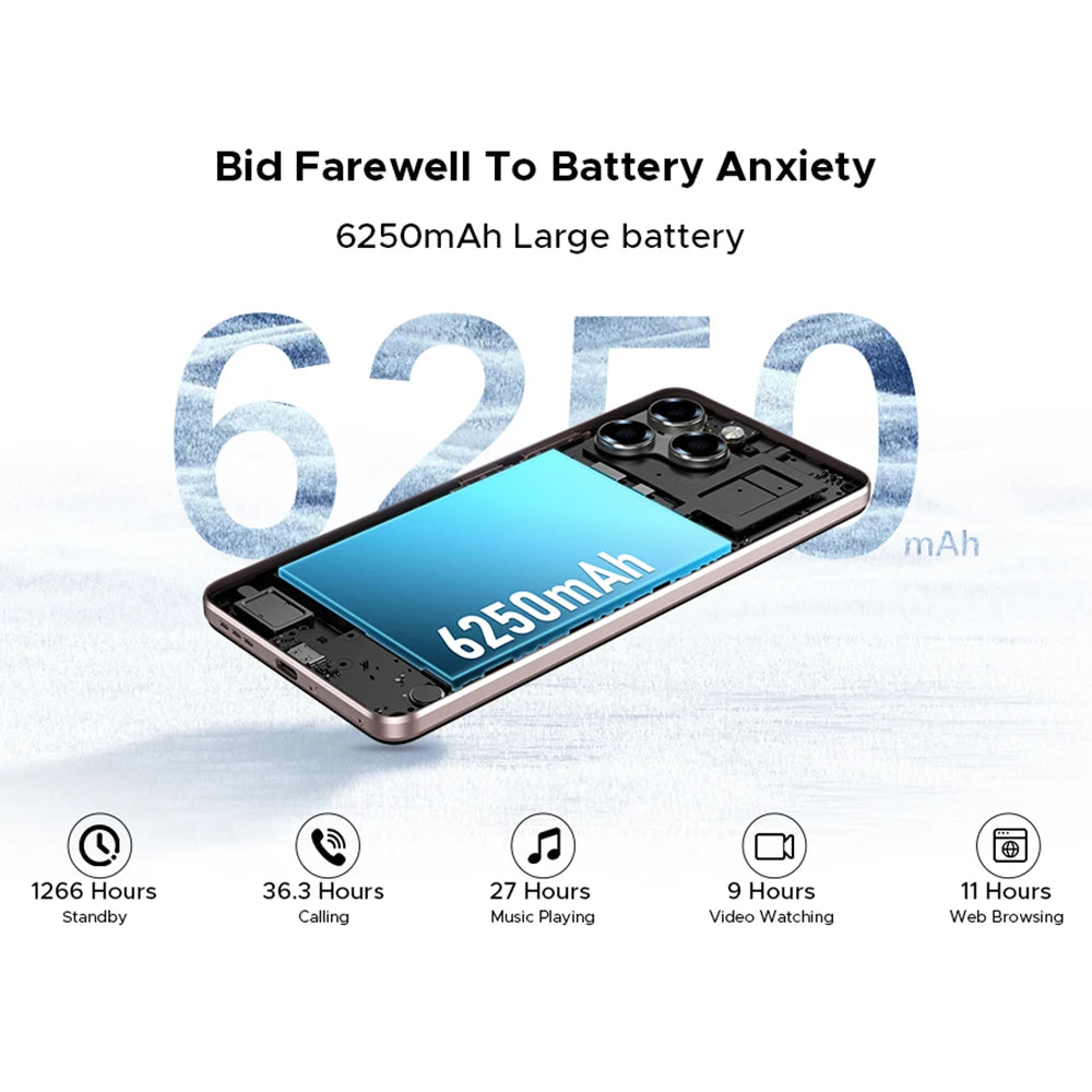 DOOGEE Note 58 Pro 5G Smartphone: 8GB RAM, 256GB Storage, Gold Edition AE Tidesmit