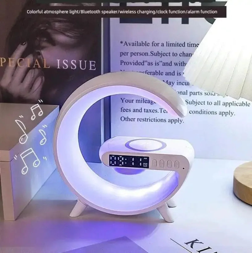 Wireless Portable Bluetooth Speaker with RGB Light and Phone Charger Tidesmit
