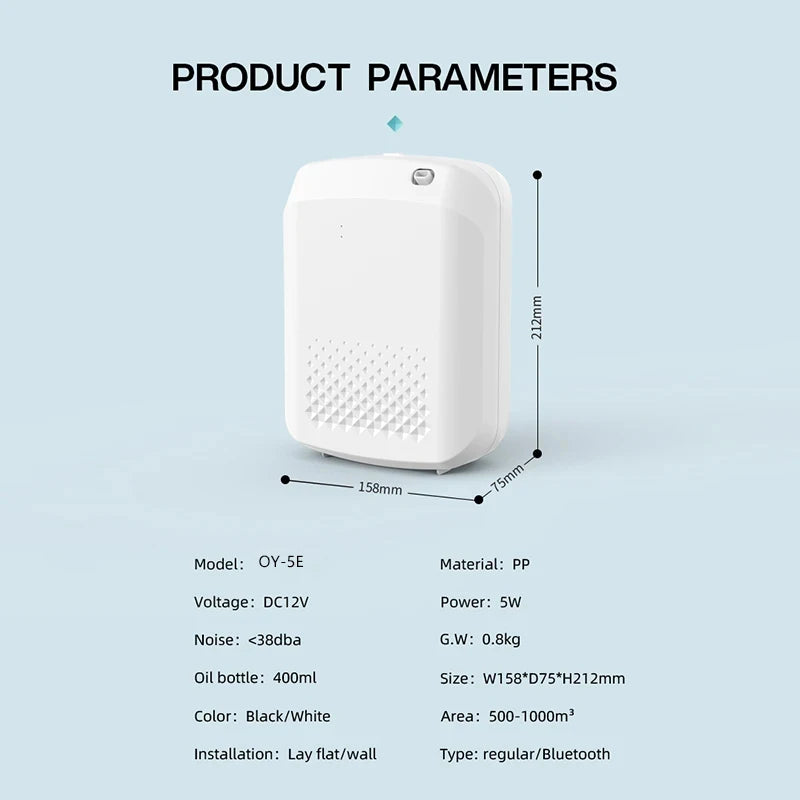 Waterless Fragrance Diffuser 300ml WIFI Control Flavoring Diffuser Timer Function Air Freshener Smell Distributor For Home Hotel