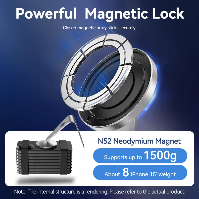 Magnetic Wireless Charger for iPhone 15W Fast Charge with 1M Cable Tidesmit