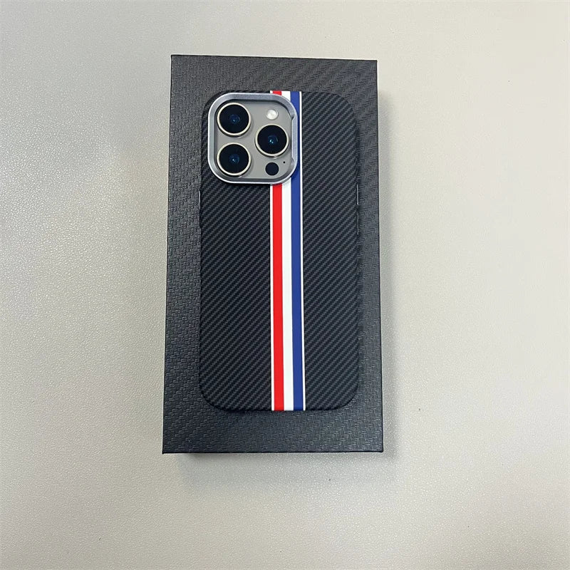 iPhone 16 Pro Max MagSafe Case | Carbon Fiber Shock-Absorbing Cover T1 Tidesmit