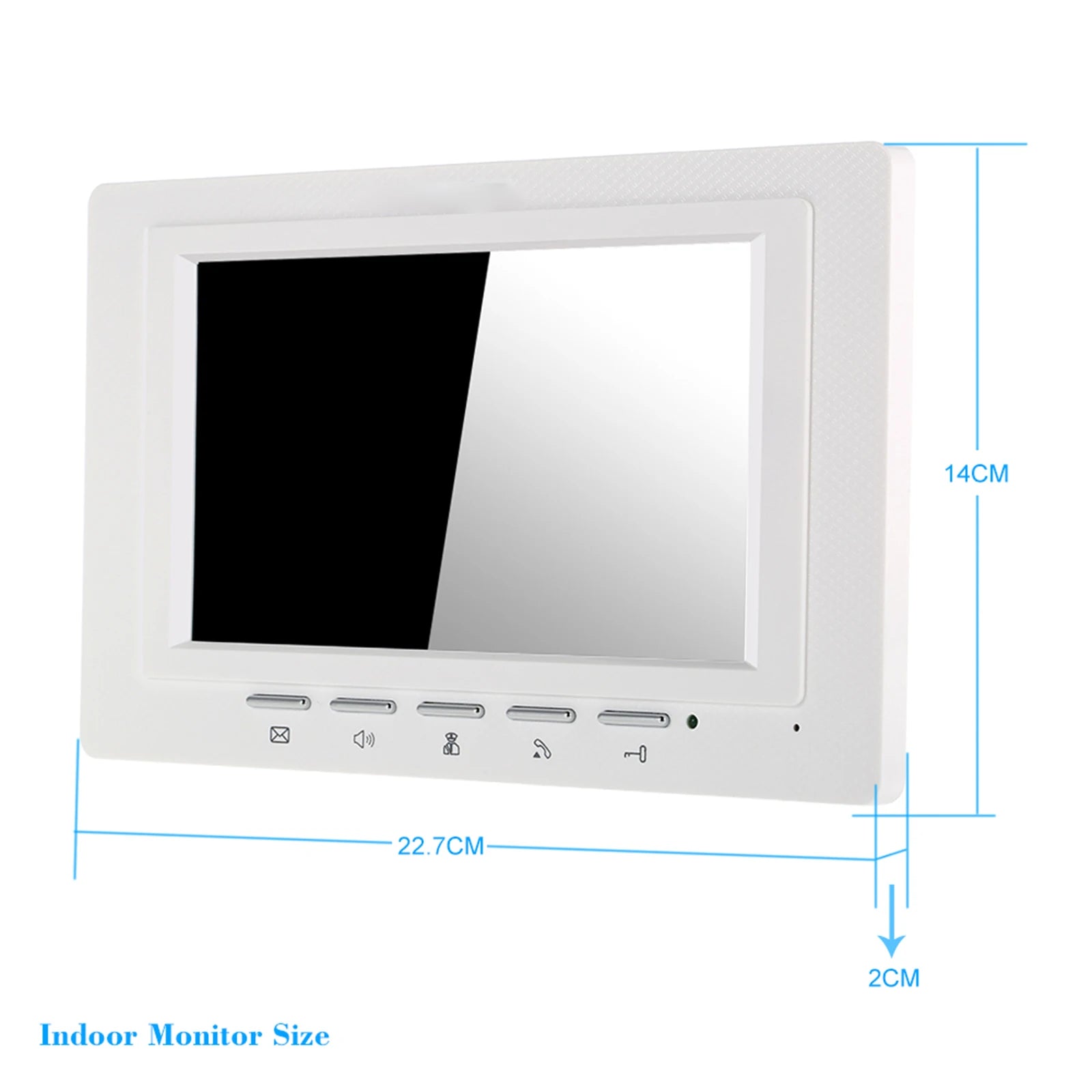 7 inch Wired Video Doorbell Indoor Monitor IR-CUT Outdoor Camera Visual Intercom Two-way Audio Remote Unlock Video Door Phone