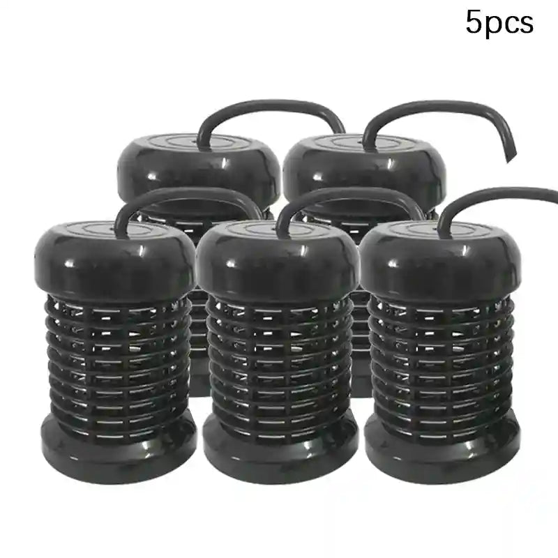 5-pack black ionic detox foot bath array heads with cage design for spa machine massage and professional foot cleansing.