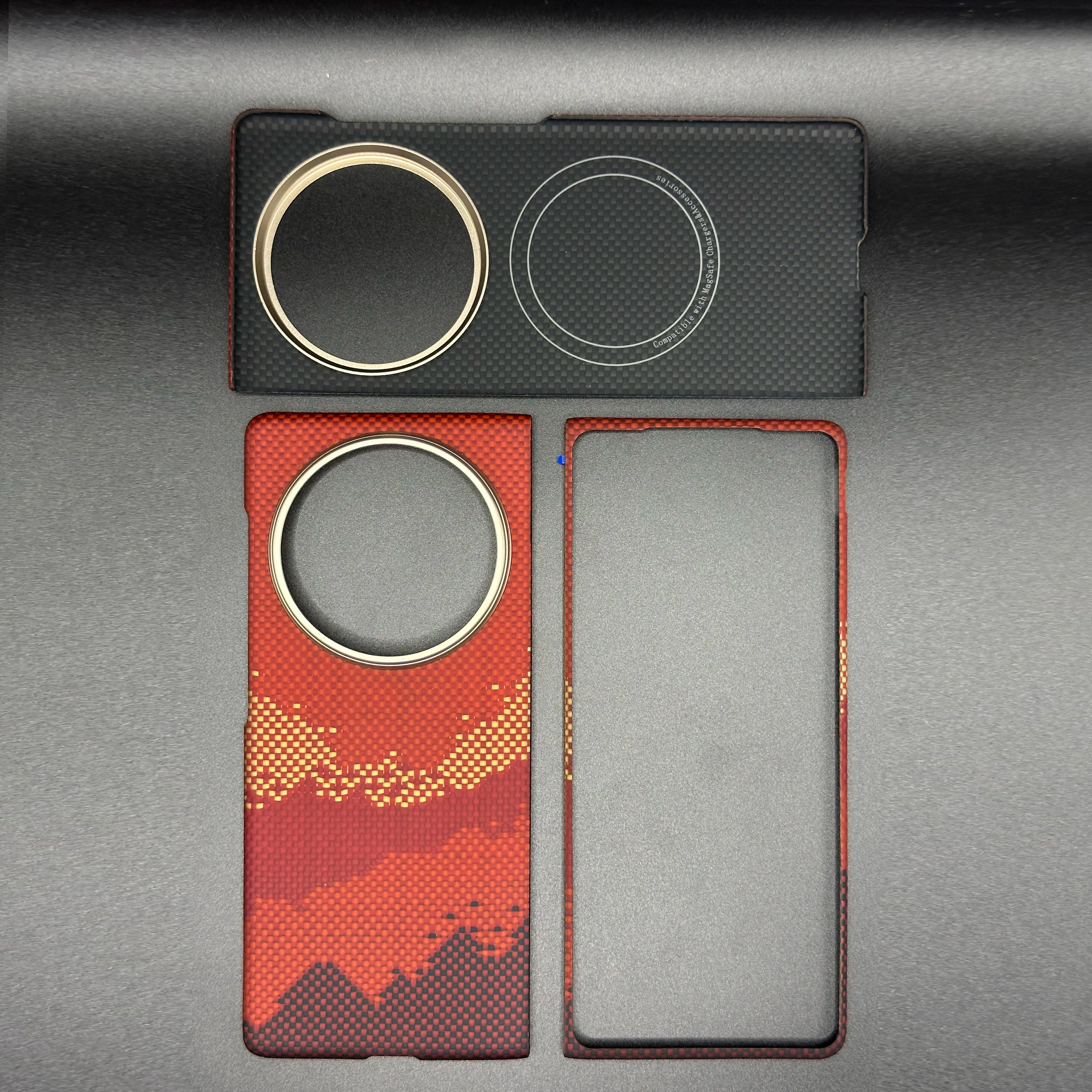 vivo X Fold5 Kevlar Case – Slim Military-Grade Aramid Fiber Cover Rainbow China Mainland vivo X Fold5 Tidesmit
