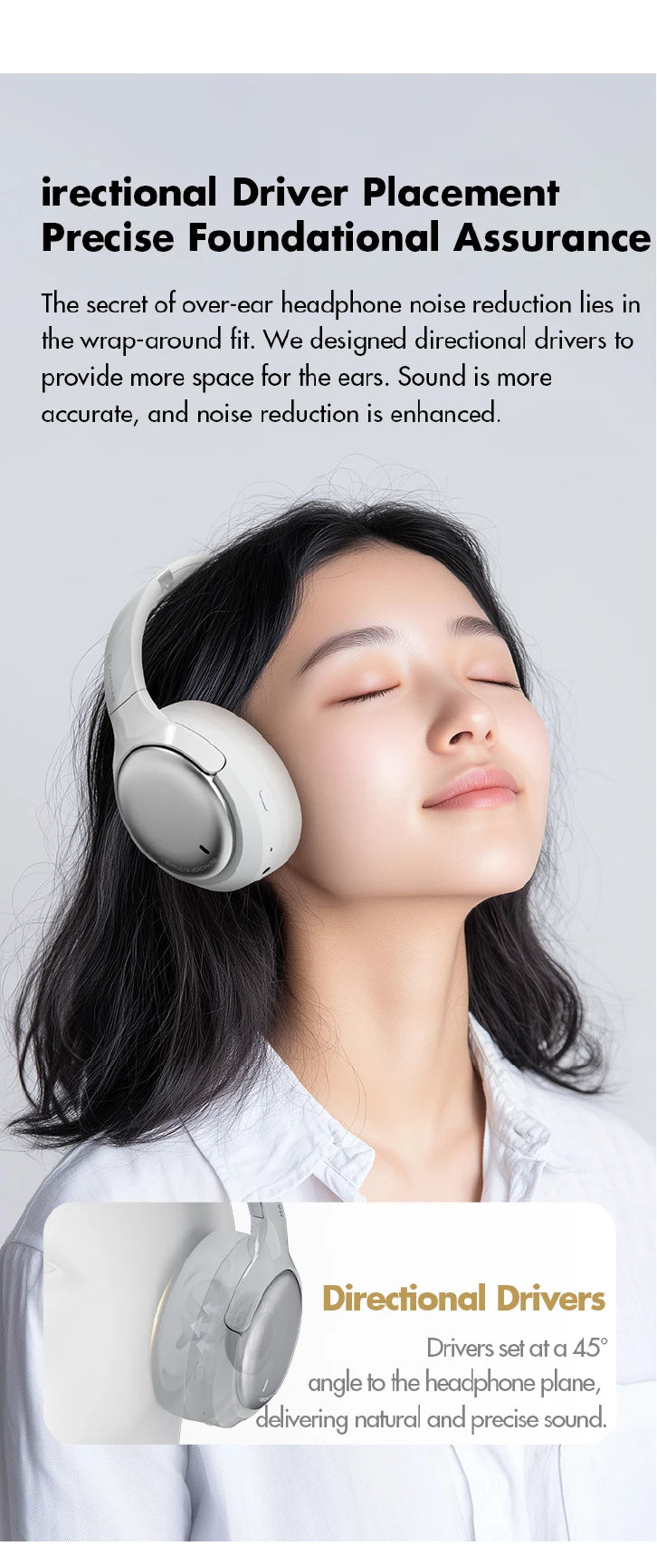 Tidesmit Wireless Headphones with Active Noise Cancellation - Over-Ear Tidesmit