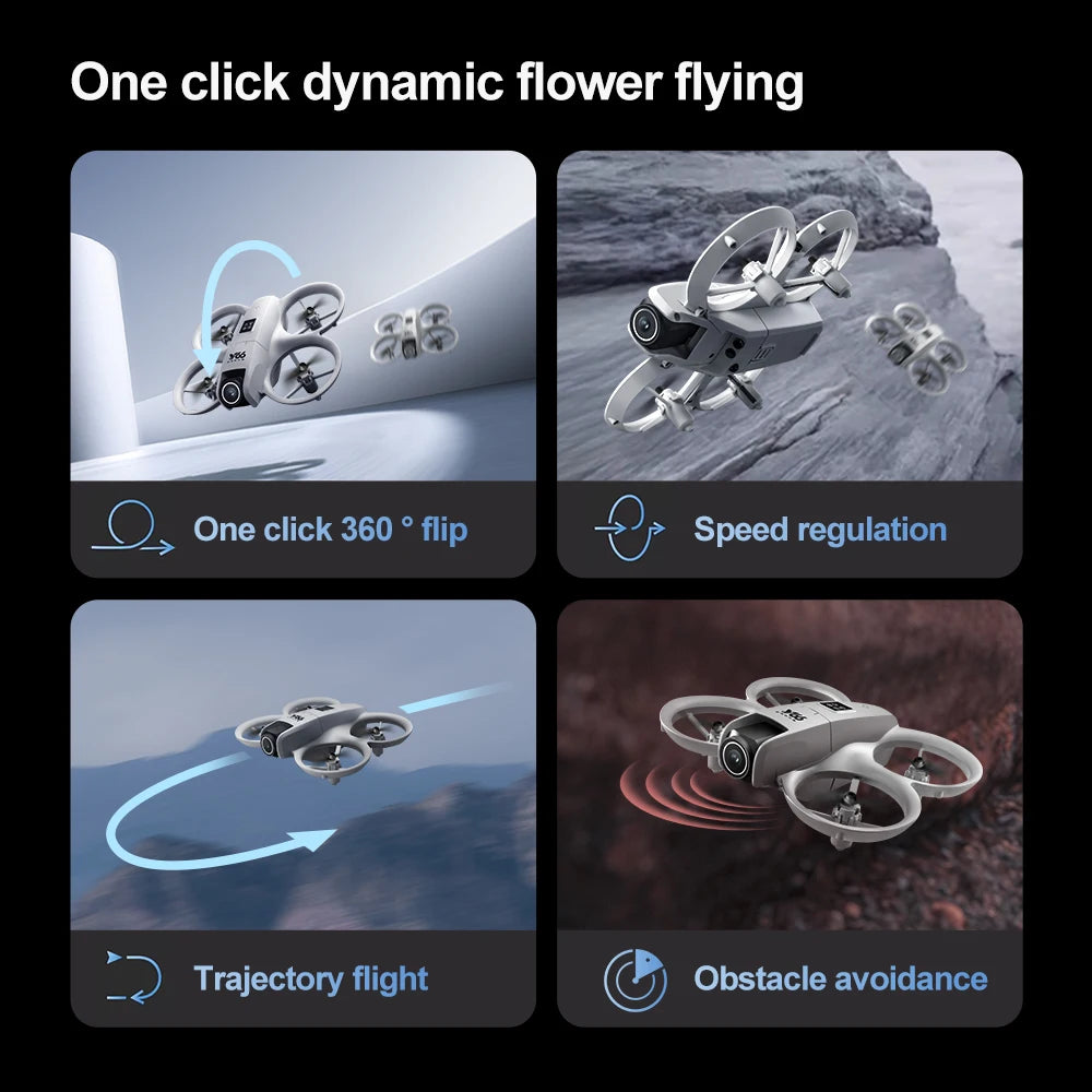 4K Camera Drone: Foldable Wide Angle WiFi Quadcopter for Beginners Tidesmit