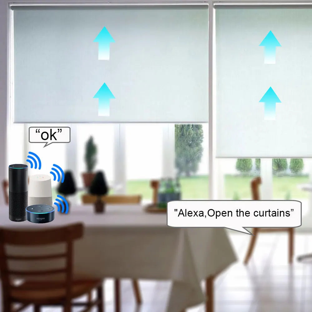 WiFi Roller Blind Motor for 38mm Tubes - App Controlled Smart Home Device Tidesmit