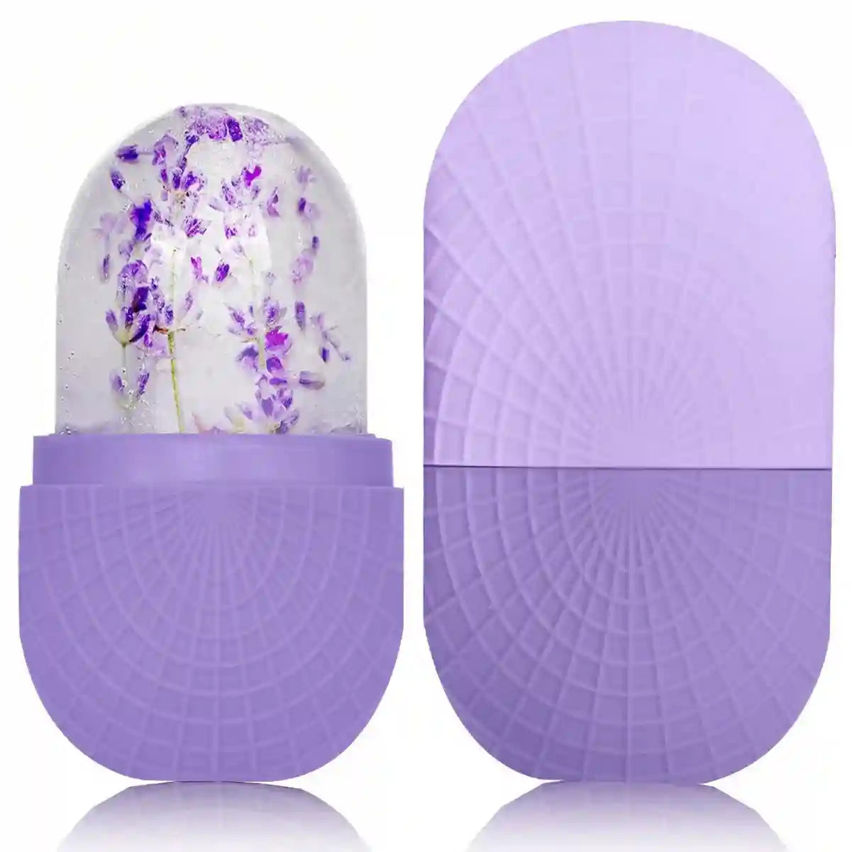 Ice Face Roller for Skincare - Silicone Facial Contouring Tool Eye Massage Instrument Purple Tidesmit