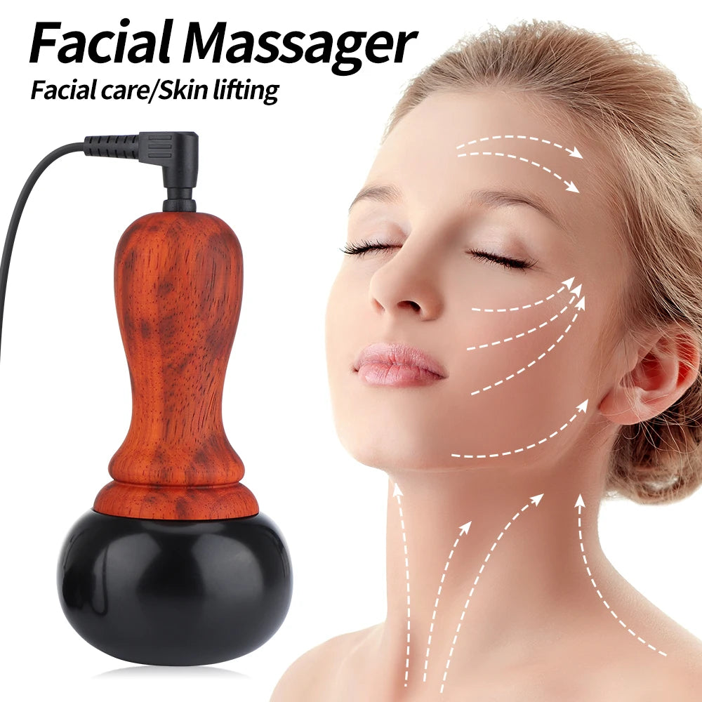 Massage Hot Stone Set with Warmer & Bianstone Gua Sha - Tidesmit Relaxation Treatment Tidesmit