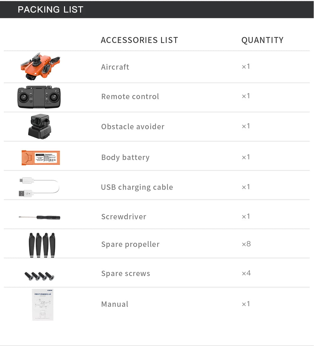 4K GPS Drone with Obstacle Avoidance and FPV Camera | Tidesmit Tidesmit