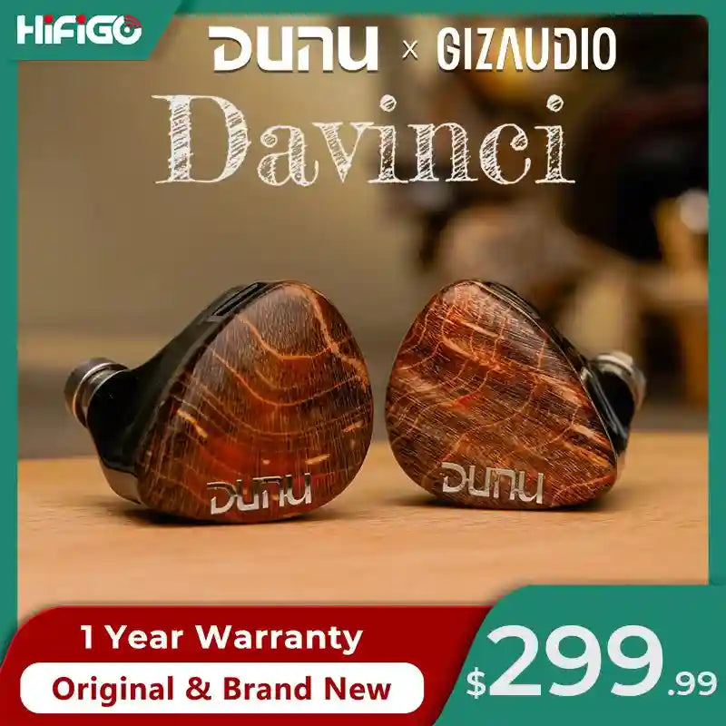 DUNU x Gizaudio DaVinci Hybrid In-Ear Monitors - Studio Grade Audio Tidesmit