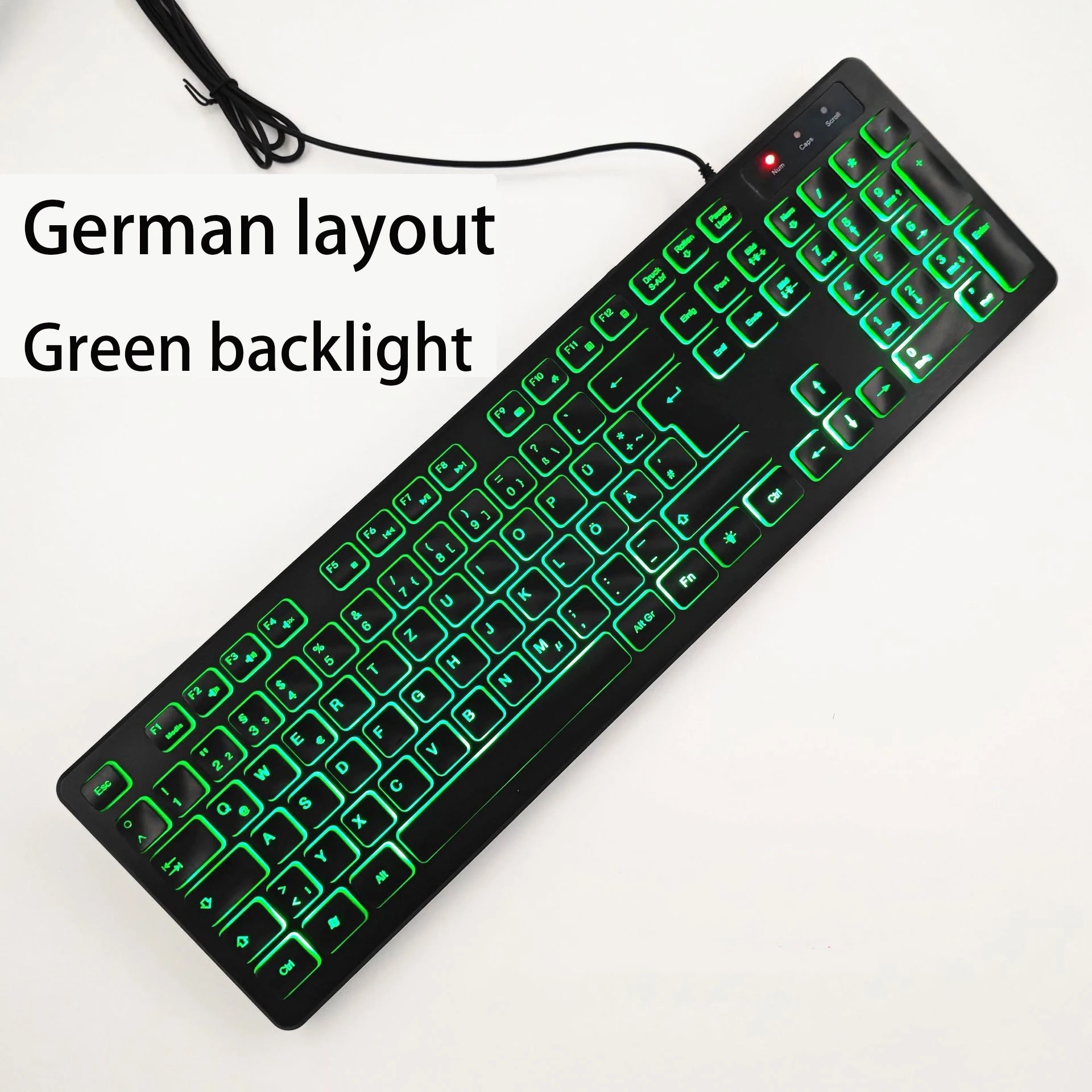French（AZERT）/Spanish/Russian/Arabic/German keyboard layout Backlit wired Desktop Gaming Keyboard For Desktop Computer office