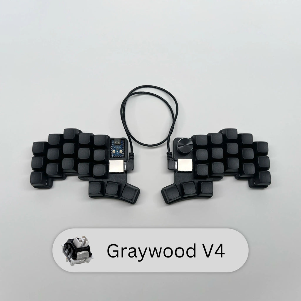 Cheapino V2 Split Keyboard - MX Silent Switches Wired QMK Firmware Vial Ergonomic Mechanical Keyboard Pre-soldered DIY Kit
