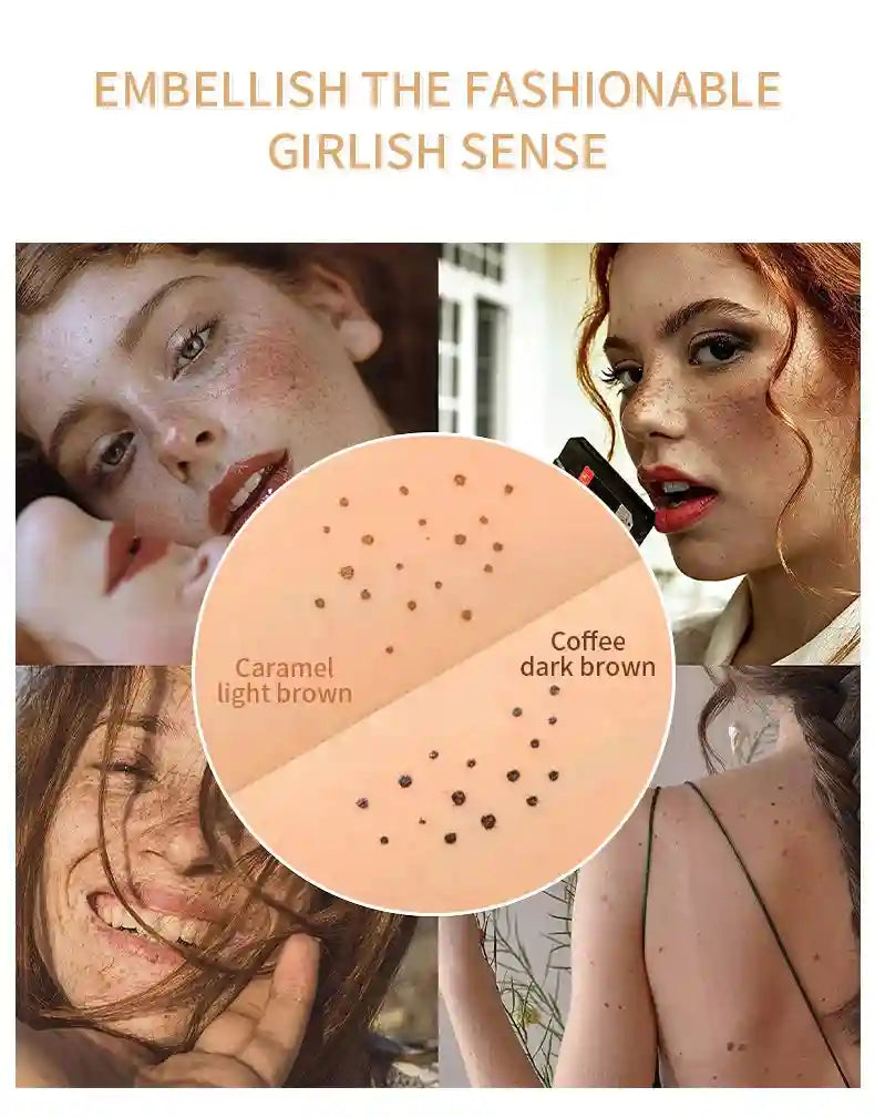 Tidesmit waterproof fake freckles pen for natural long-lasting face makeup dot spot application detail view