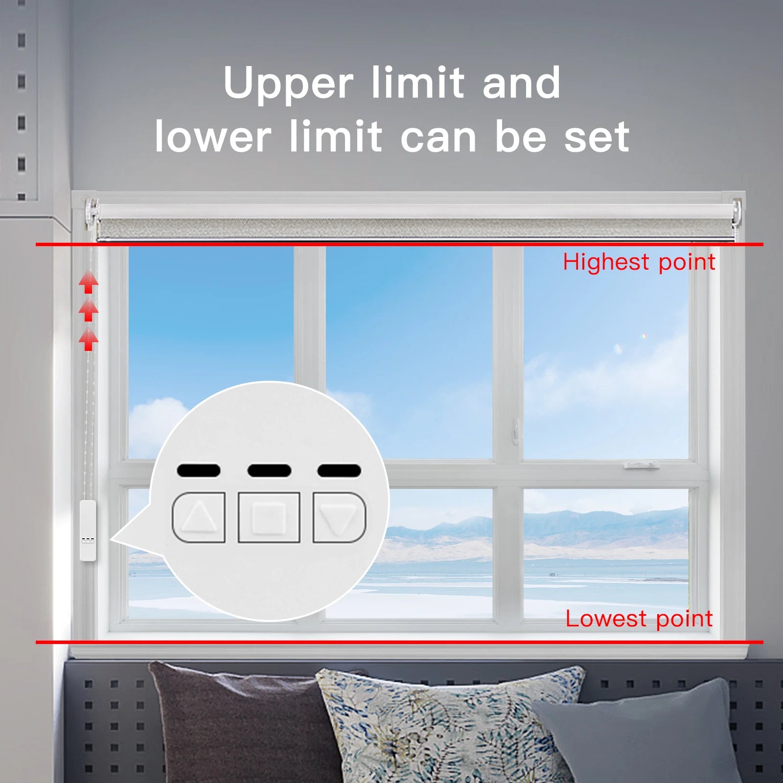 Smart WiFi Roller Shade Drive Motor Kit - App & Voice Control Tidesmit