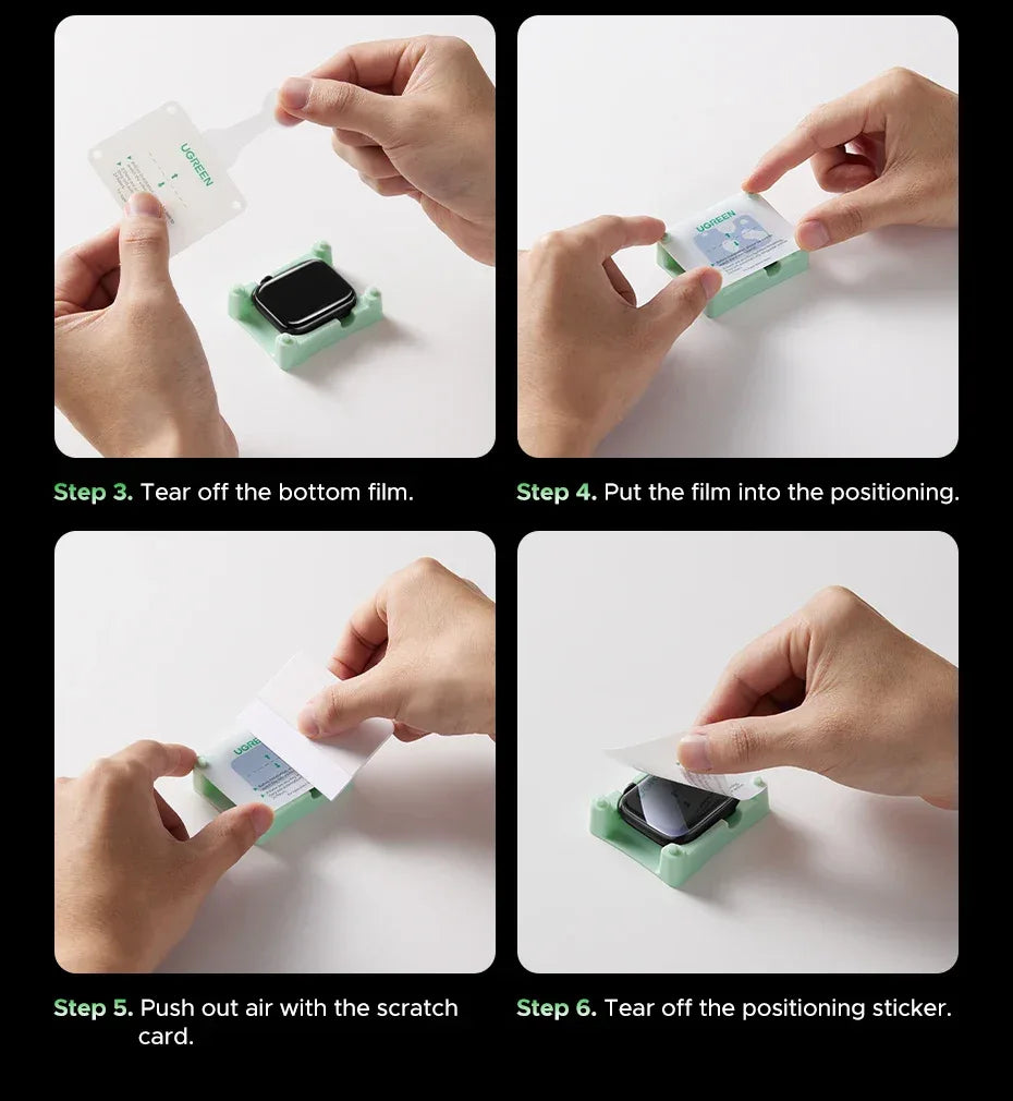 Apple Watch Screen Protector 2-Pack - Full Coverage HD Clear Film Tidesmit