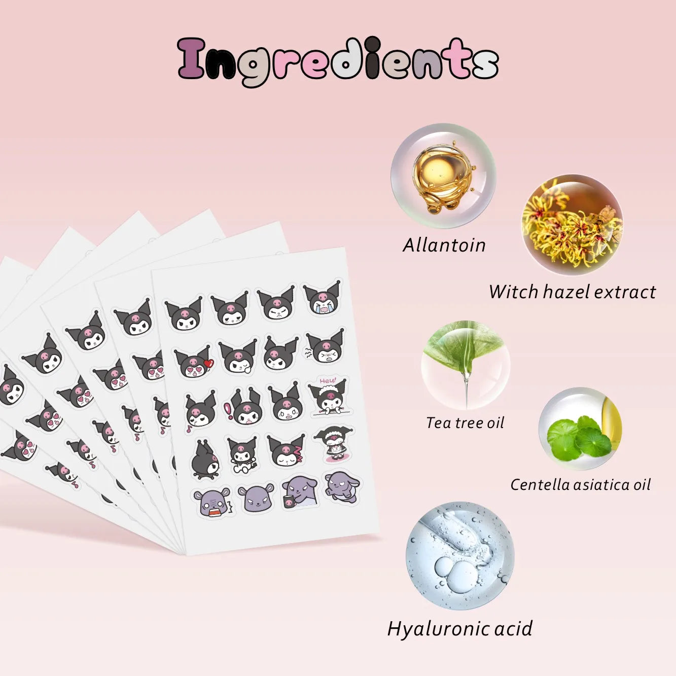 Acne patches, acne stickers, facial acne patches, concealer, concealer stickers 100PCS hello kitty
