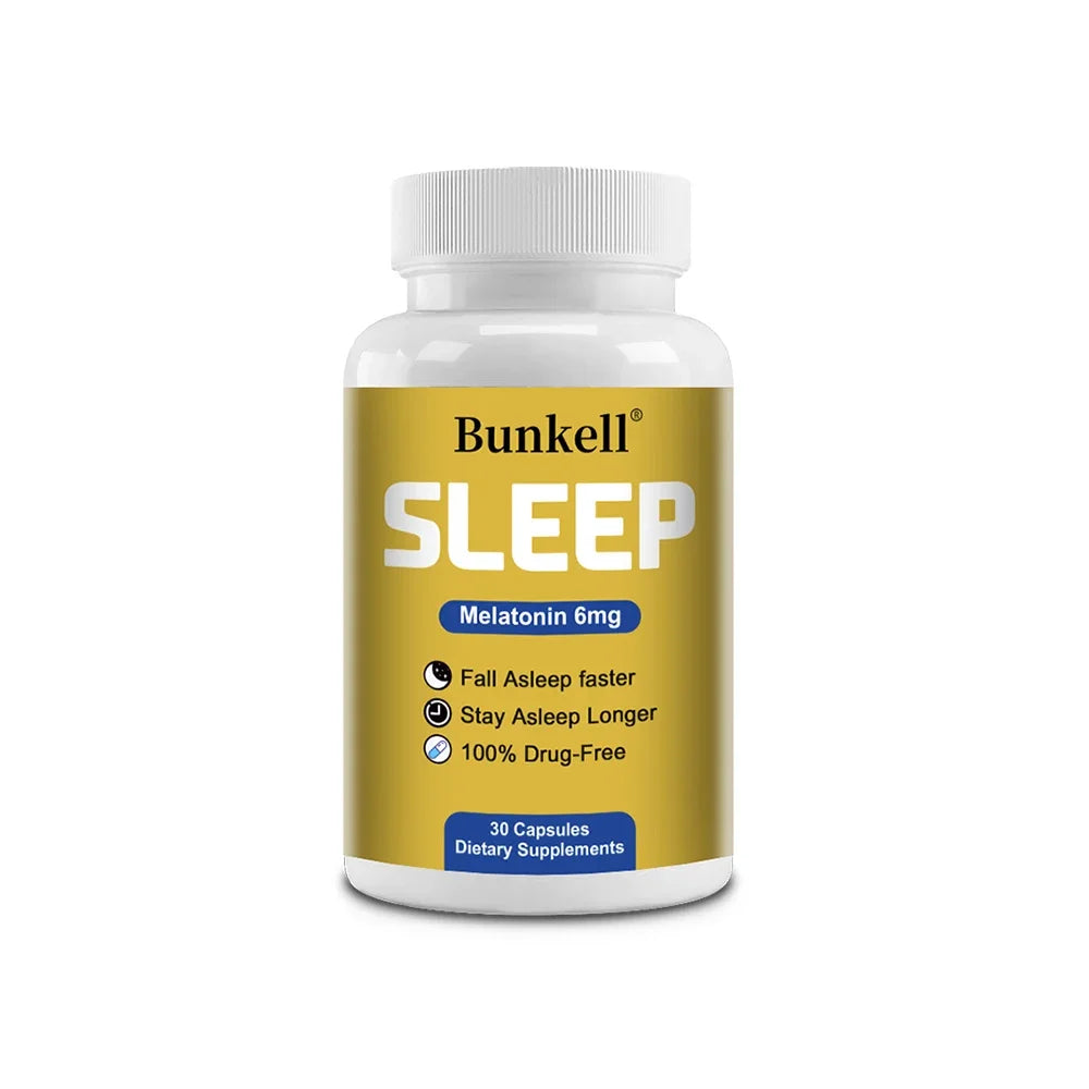 Melatonin 6mg with Vitamins,Promote Falling Asleep Quickly | Gluten Free Non-GMO Vegan | Dietary Supplement