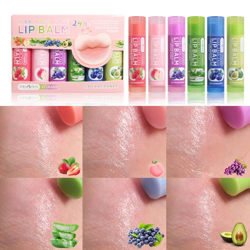 Tidesmit 6-Pack Fruit Flavored Lip Balm Set - Cruelty-Free Lip Care Lip Care Tidesmit