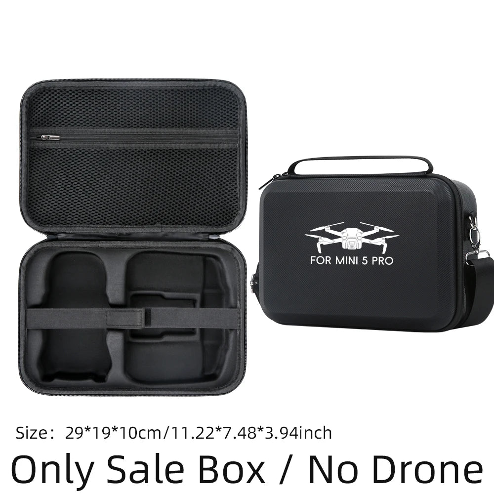 DJI Mini 5 Pro Carrying Case | Hard Shell Shoulder Storage Bag black Tidesmit