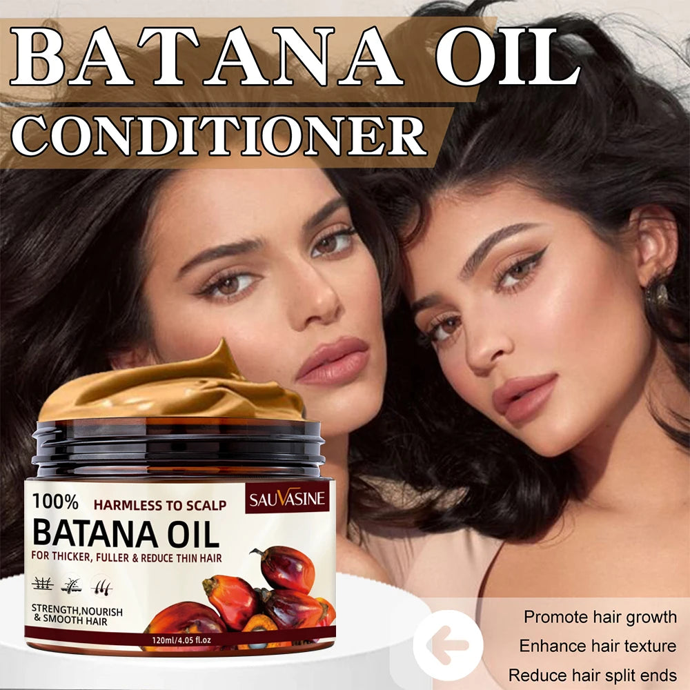 Tidesmit 100% natural Batana oil hair mask, deep conditioner for dry, damaged hair growth and nourishing treatment.
