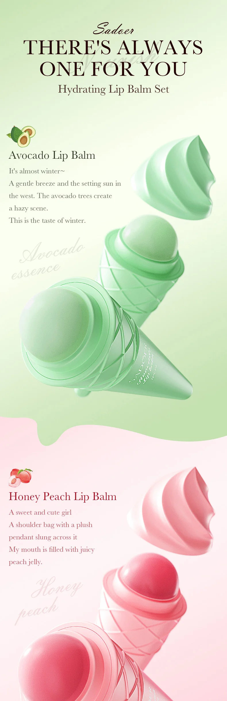 Moisturizing Lip Balm for Dry Lips - Cruelty-Free Nourishing Formula Lip Care Tidesmit