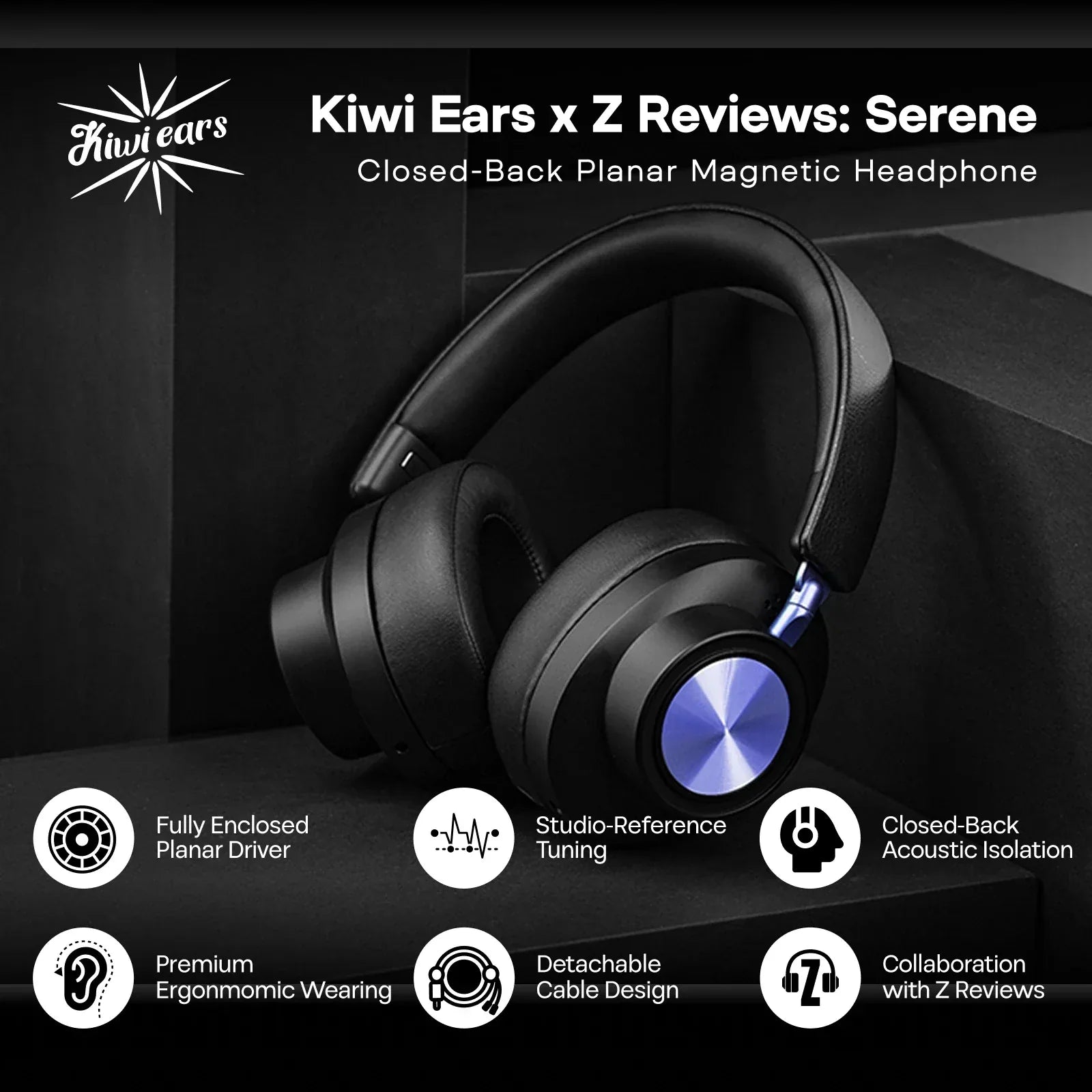 Planar Magnetic Closed-Back Headphones - Tidesmit Professional Audio Tidesmit