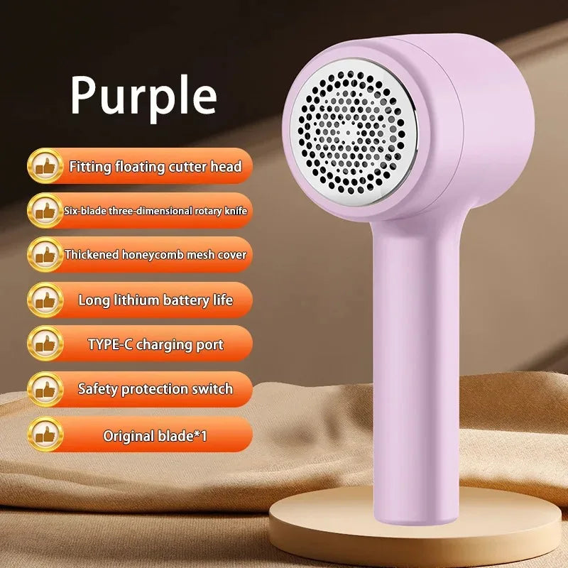 Tidesmit rechargeable fabric shaver removing lint and hair balls from clothes as an efficient laundry appliance
