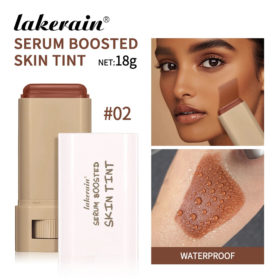 Tidesmit foundation stick serum balm texture close-up showing silky moisturizing coverage for even skin tone