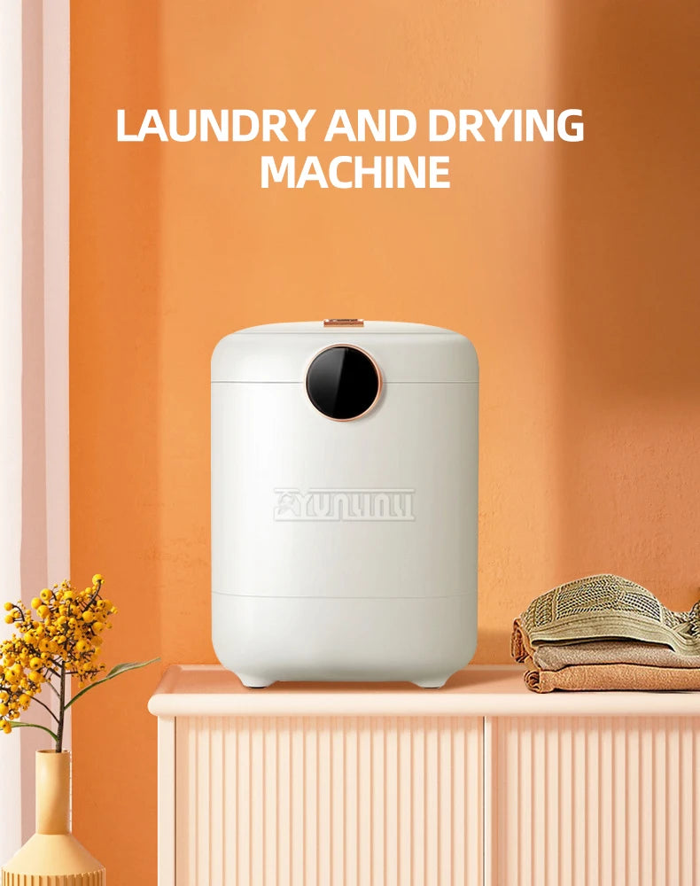 Tidesmit portable underwear and socks washing machine with integrated drying feature for compact laundry care