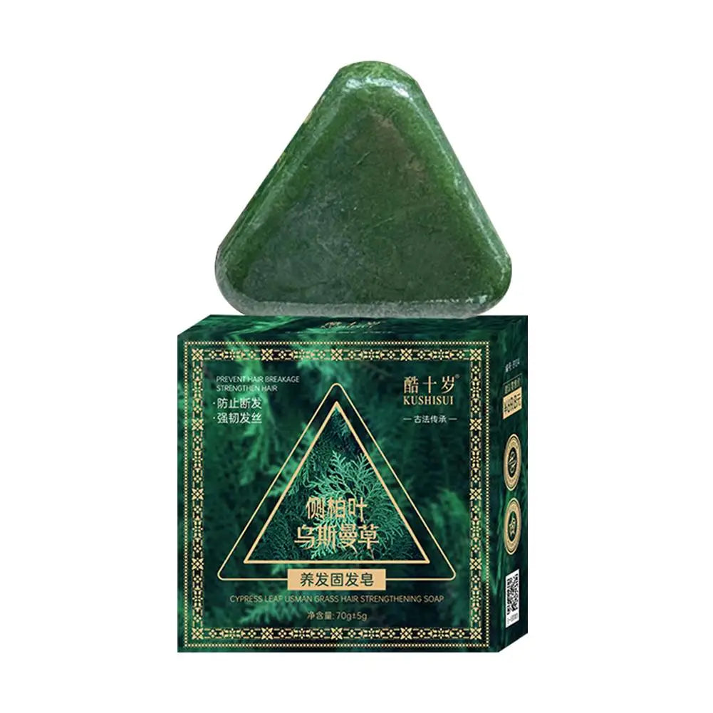 Usman Grass Shampoo Soap Herbal Plant Extract Anti-removal Hair Nourishing Refreshing Oil Control Handmade Shampoo Soap 1-10PCS