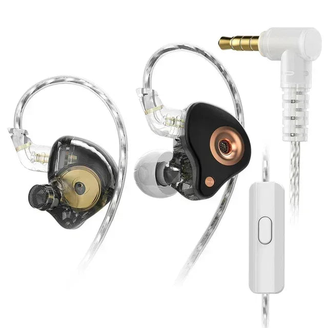 Tidesmit Venus HiFi In-Ear Monitors: Noise Cancelling Bass Audio VENUS-Black-MIC Tidesmit