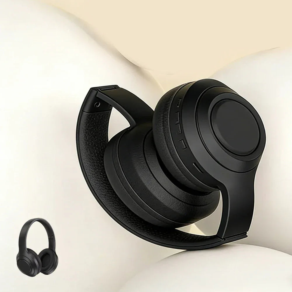 Tidesmit Wireless Bluetooth Headphones Foldable Over-Ear Mic Black Tidesmit