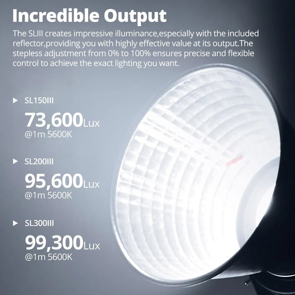 Godox SL150III 150W Daylight LED Video Light - Bowens Mount Studio Lighting Tidesmit