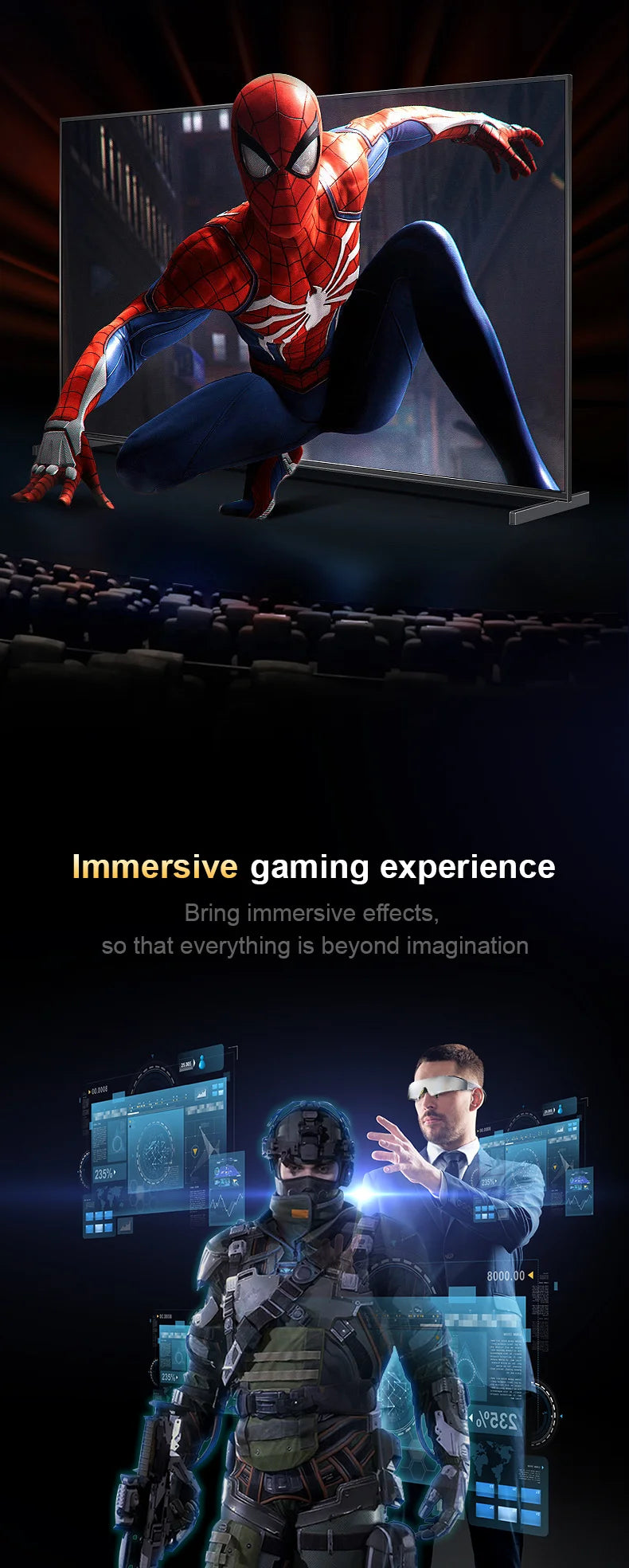 AR VR Smart Glasses | 200 Inch HD Cinema Display | Tidesmit Tidesmit