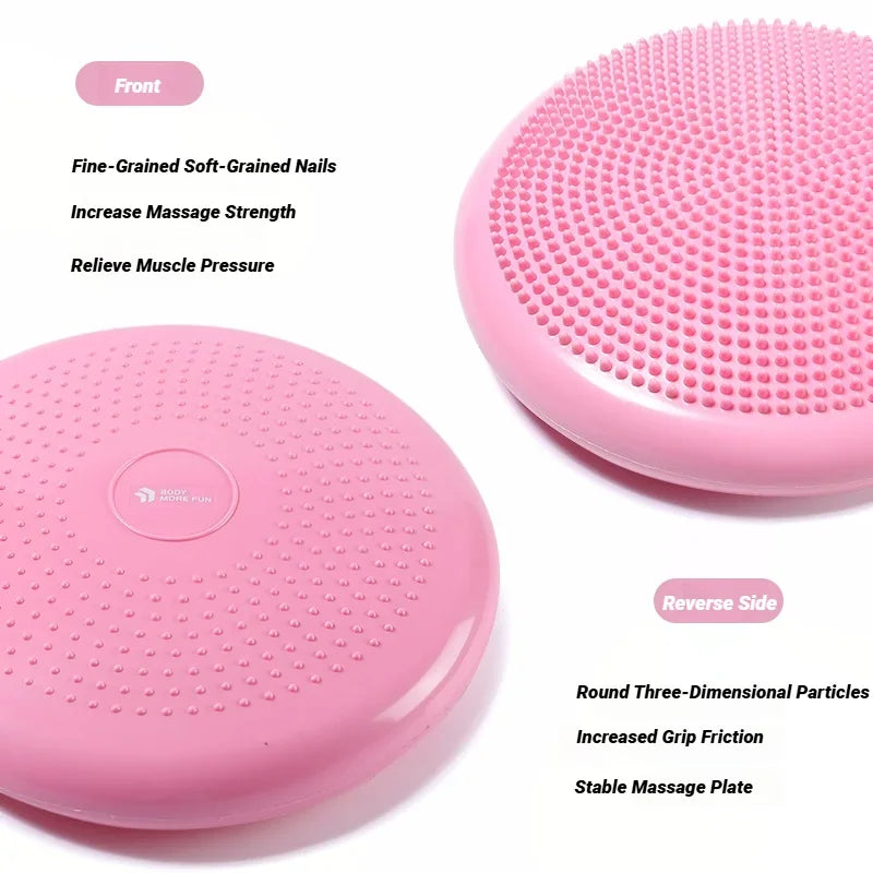 Inflatable Balance Cushion Thickened Explosion-Proof Soft For Yoga Massage Workout Pad Seat Ball
