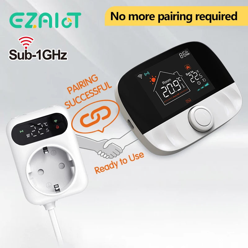 Tuya WiFi Smart Thermostat Water Gas Boiler RF433 Wireless Temperature Controller Socket Receiver Voice Alexa Google Home Alice