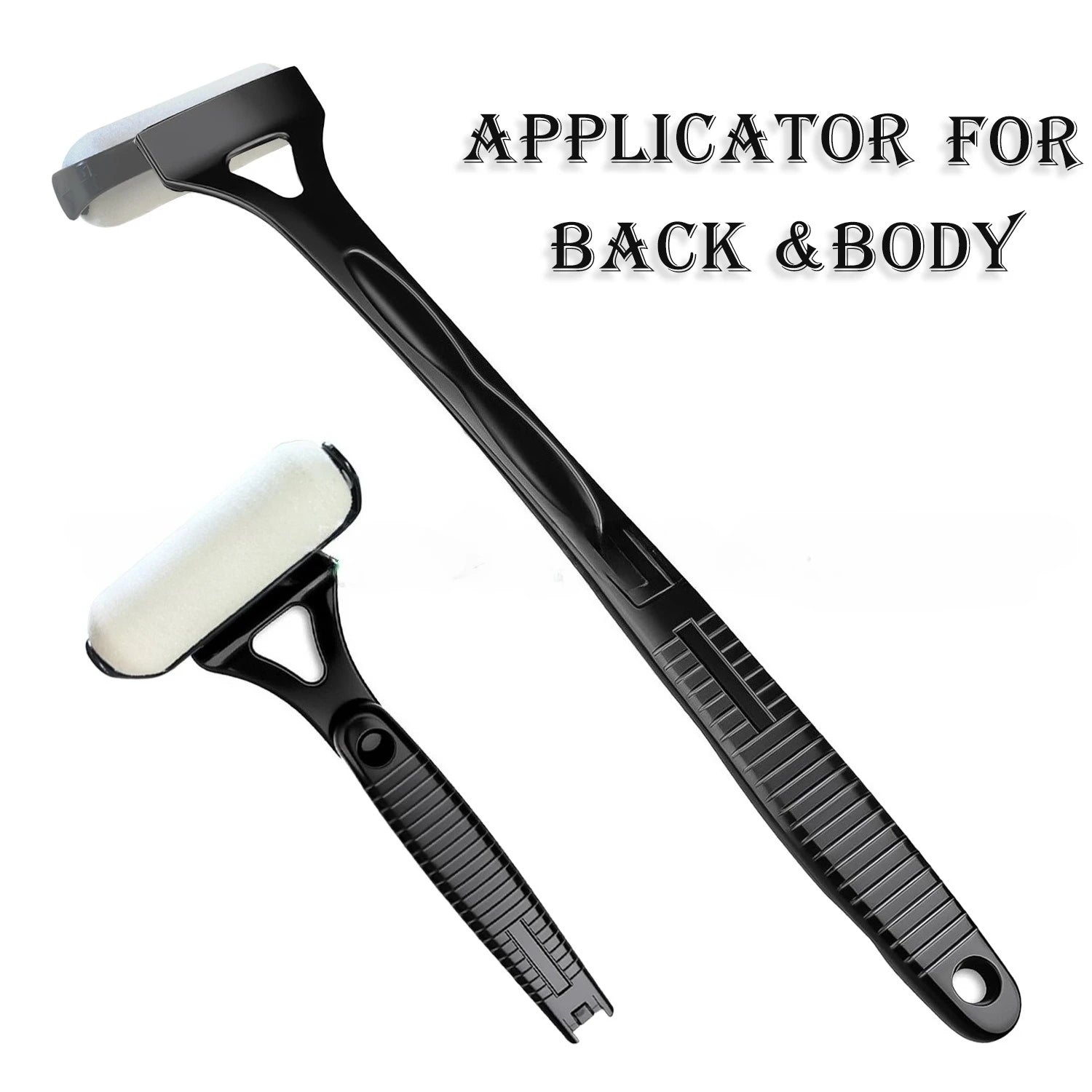 Back Lotion Applicator for Tanning and Sunscreen - Foldable Blue/Black Massage Chairs black Tidesmit