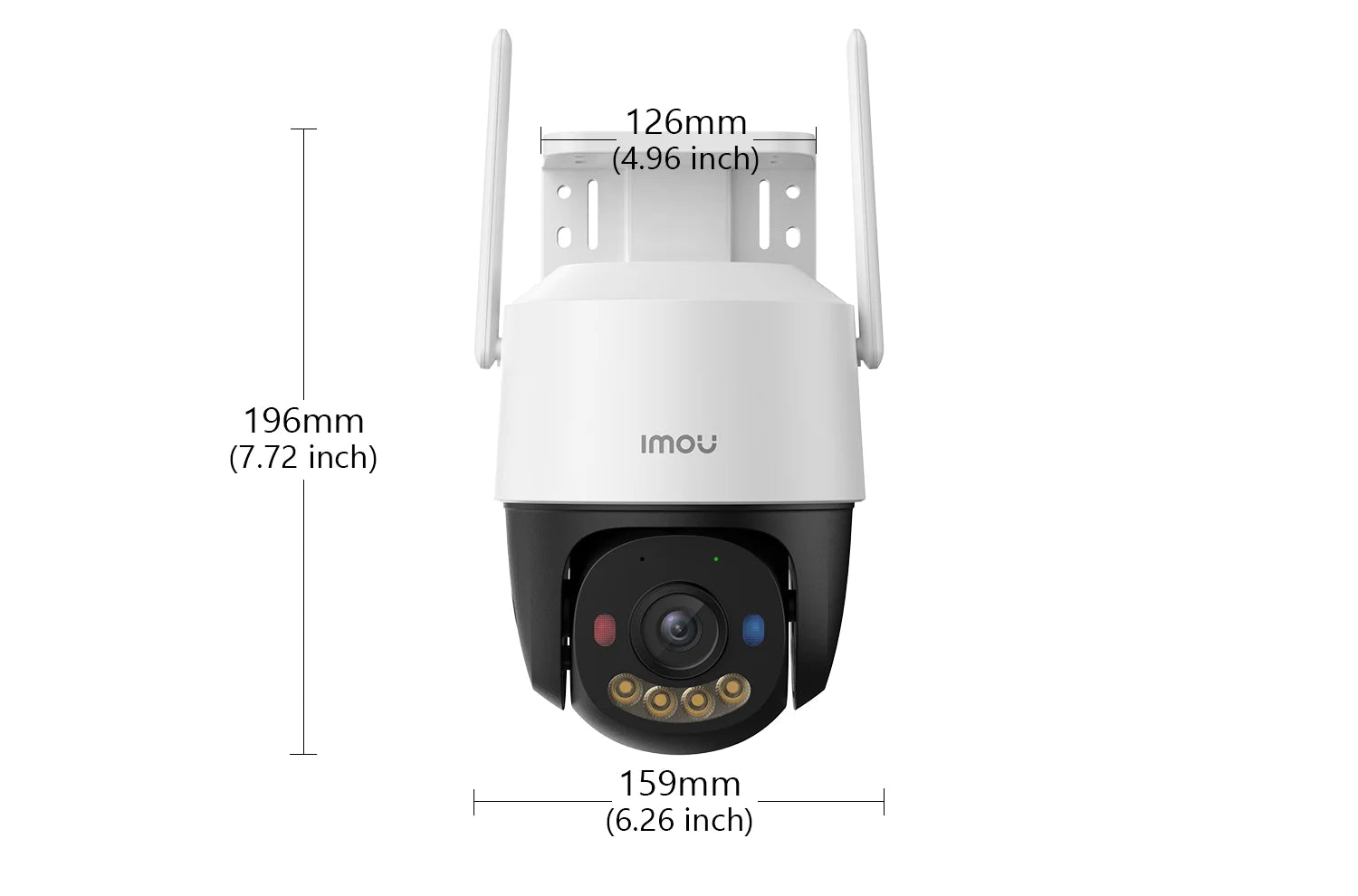 IMOU Cruiser SC 3MP WiFi Camera Red-Blue Warning Lights Outdoor Security Camera Full-Color Night Vision AI Human Detection IP66