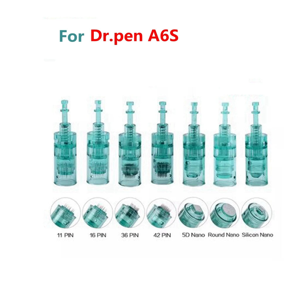 Dr Pen Ultima A6S Replacement Needles 10 Pack - Precision PMU Cartridges Permanent Makeup Machines Tidesmit