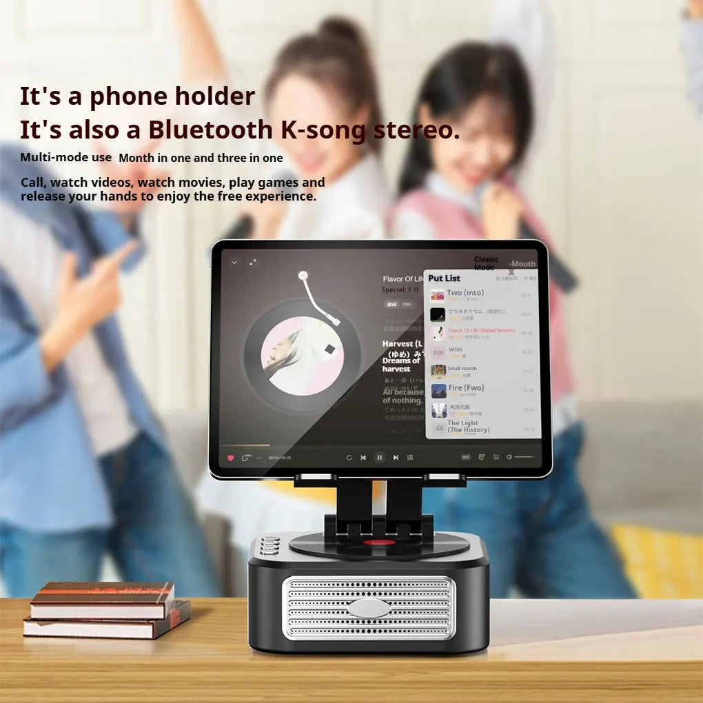 Portable Bluetooth Speaker Tablet Stand - Adjustable Foldable Desk Mount Tidesmit