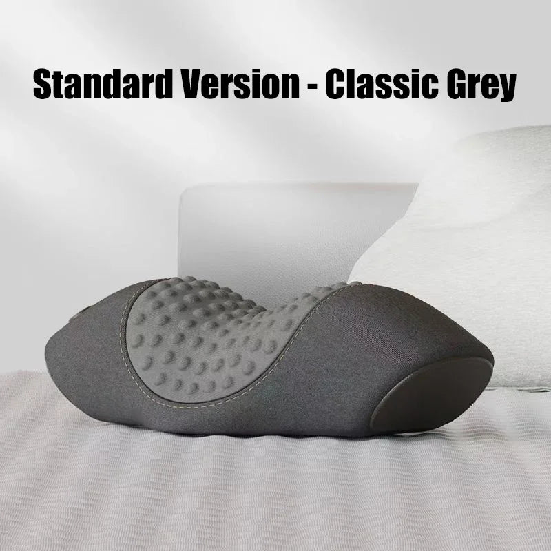 Neck Traction Pillow with Heat Vibration Massager | Tidesmit Massage Cushion JZZ-Dark Gray Tidesmit