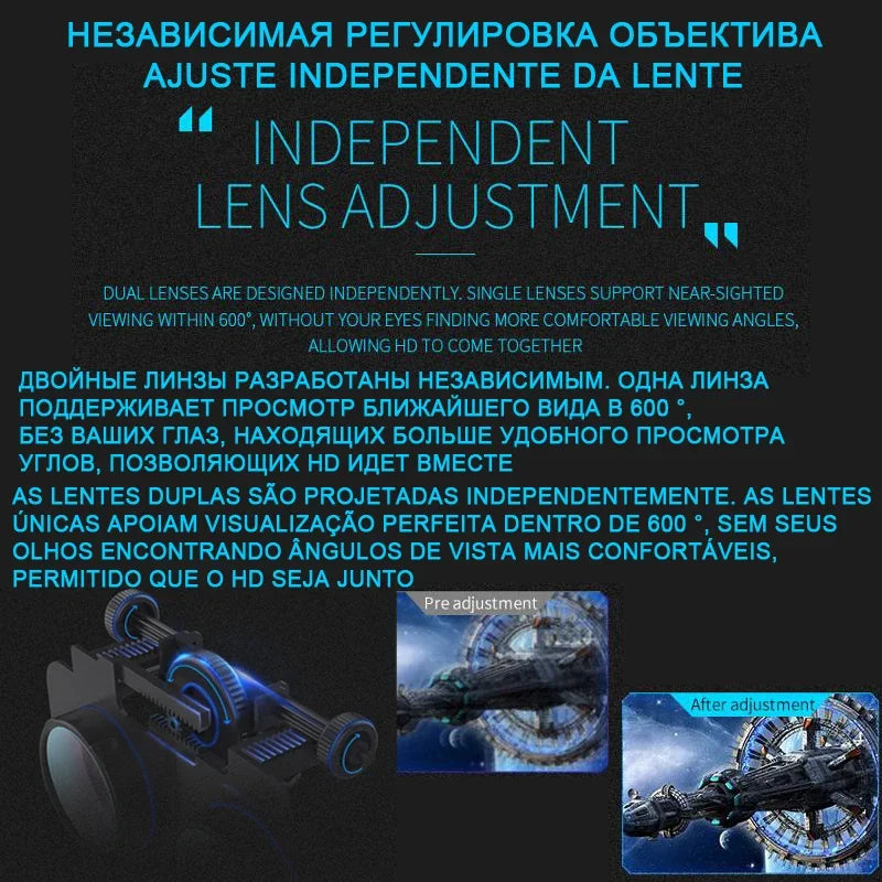 VR Headset for Smartphone - Immersive Gaming & Augmented Reality Goggles Tidesmit