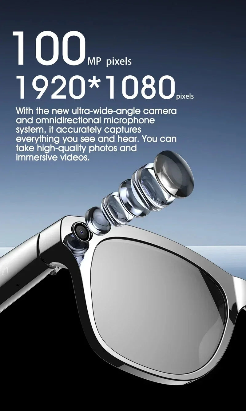 Tidesmit Smart Glasses with 8K Camera & Spatial Audio - Mixed Reality Series Tidesmit